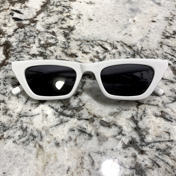 Accessories - White Frame Sunglasses